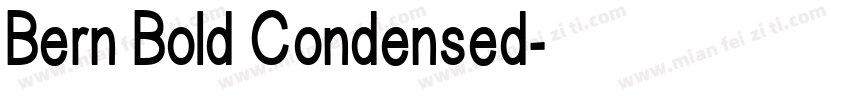 Bern Bold Condensed字体转换
